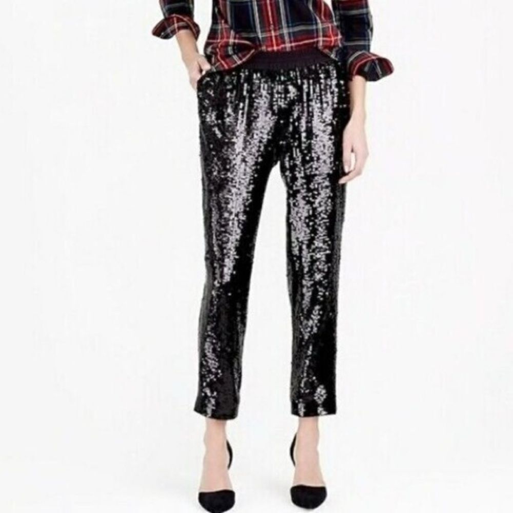 J Crew Collection Sequin Pants NWT - Picture 2 of 10